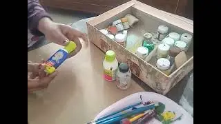 Fabric paint ke liye material required