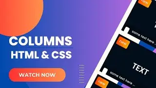 Create columns as box using HTML & CSS - no talking