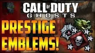 C.O.D GHOSTS PRESTIGE EMBLEMS REVEALED (BO2 GAMEPLAY)