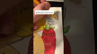 Drawing White Beard from One Piece as Cheese