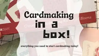 Everything you need to start cardmaking today | cardmaking for beginners | cardmaking kit unboxing