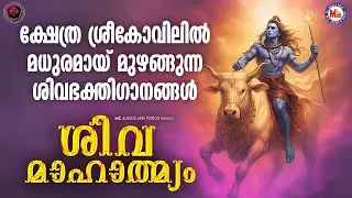 ക്ഷേത്ര ശ്രീകോവിലിൽ മധുരമായ് മുഴങ്ങുന്ന ശിവഭക്തിഗാനങ്ങൾ | Hindu Devotional Songs Malayalam #shiva
