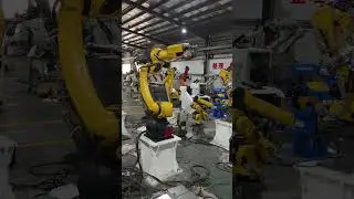 Fanuc M-10iD/10L welding robot  #robotarm #industrialrobot #weldingrobot