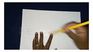 draw a cuboid from normal eye view into one point perspective #art #drawingtutorial