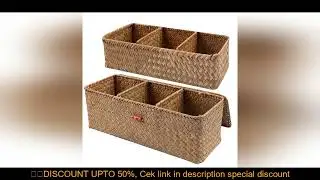 Hand Woven Storage Baskets With Lid Dust Clothing Storage-Box Rectangular Wardrobe Container Sundrie