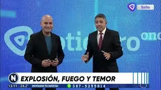 Explosión y susto en Parque San Martin