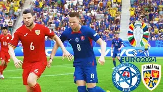 FC 24 | Slovakia vs Romania | UEFA EURO 2024 | PS5 GAMEPLAY @ 4K 60FPS HDR