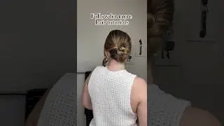 PROM UPDO that you can do yourself #promhairstyles #easyupdo #braidedbun #bunhairstyle