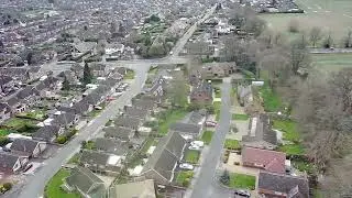 Beautiful view over Nottingham, Beeston UK 🇬🇧 with a drone.