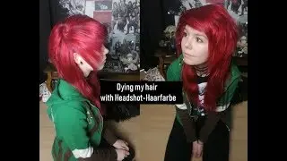 Dying my hair red with Headshot-haarfarbe emo/scene hair || AskingJuul