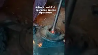 ashok leyland dost rear wheel bearing replacement #german #auto #gallery