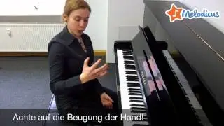 Melodicus f&uuml;r Klavier - Handhaltung