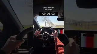 Alpine A290 GT Performance acceleration test #alpine #a290 #renault #viral #foryou #shorts #explore