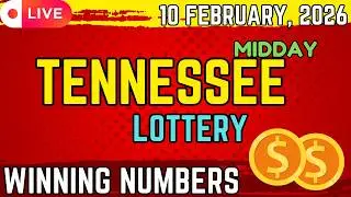 Tennessee Midday Lottery Results For - 10 Feb, 2026 - Cash 3 - Cash 4 - Powerball - Mega Millions