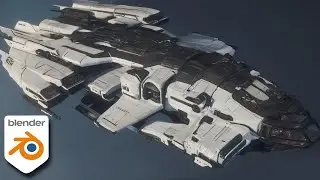 Making a Scifi Ship in Blender Live tutorial