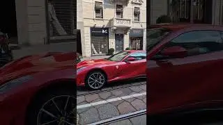 FERRARI 812 GTS IN MILAN #ferrari #812gts #v12 #supercars #supercar #milan #milano #luxury #sportcar