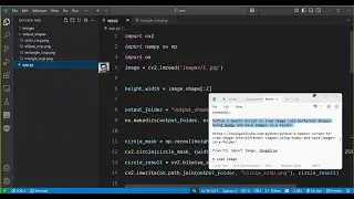 Python 3 OpenCV Script to Crop Image into Different Shapes Using Numpy and Save Images in a Folder