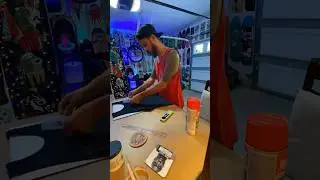 Stencil Printing: Custom Logo. Screen Printing Ink. #speedball #screenprinting #diy #stencilart