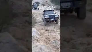 Solid Axle vs IFS #4x4 #4x4offroad #dieselengine #overlanding #landcruiser #landcruiser80 #offroad