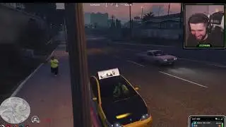 Abdul chases Tommy t down to get his taxi back:GTA V rp