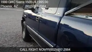 1999 GMC Sierra 1500 SLE 3dr 4WD Extended Cab SB for sale in