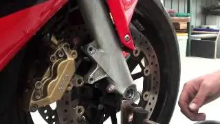03 cb600rr front tyre and fender removal (ebay fairing kit)