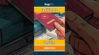 🇬🇧🇩🇪 legitimate - legitim : learn English : Lernen wir Englisch : vocabulary builder