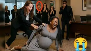 Billionaire k1ck a black pregnant woman - Immediately unexpected happened 