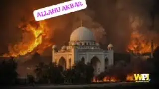 How did this white mosque  (Masajid) stay safe in the fire 🔥 of Los Angeles