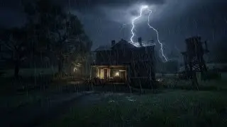 Heavy Rain at Night for Deep Sleep | Thunder & Rain Sounds for Insomnia