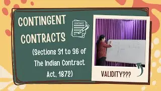 Contingent Contracts under The Indian Contract Act 1872 | Sections 31&ndash;36 Explained | Examples 📑