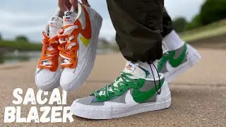 A Small Change… Nike X Sacai Blazer Low Review & On Foot Magma Orange/Classic Green