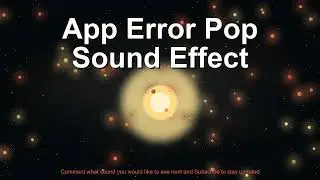 App Error Pop Sound Effect