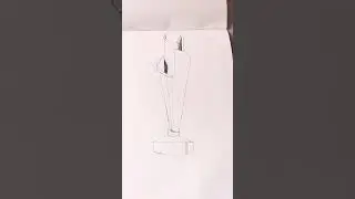 Women's T20 World Cup trophy drawing #bcci #india #icc