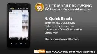 Quick Mobile Browsing,UC Browser 8 for Android final version released.