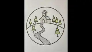 ASMR ~ watch me color a simple church