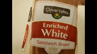 Food review Clover Valley enriched white bread #bread #food (not sponsored)