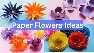 Very Easy Paper Flower Ideas/ Paper Flower Making / DIY flower / Paper Flower Ideas