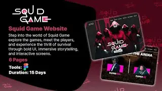 Squid Game Website | UI/UX Case Study + Figma Prototype Walkthrough 
