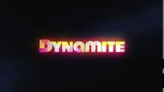 BTS Neon Stroke Logo Reveal Logo Animation