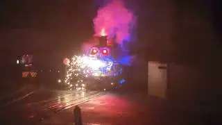 Ghost train pulling into Main street