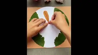 #easy creative# leaf art #nishu beauty and fashion creative idea #youtube shorts#