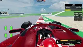 Playing Roblox Formula STVR Racing