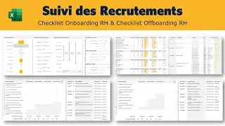 Suivi des Recrutements, Checklist Onboarding RH, Checklist Offboarding RH