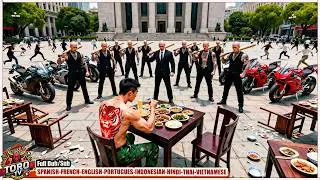Dios de la Guerra Come en la Calle, Pandilleros lo Provocan y Derriba a 99 con una Mano