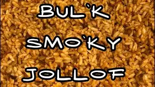 How to prepare bulk smoky jollof rice for 60 people #bulksmokyjollofrice #food #cookingfor60