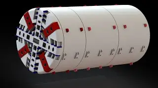 TBM Machine - Drive Train Animation