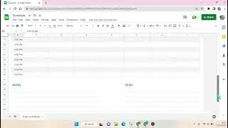 ~ How to Effortlessly Create a Schedule in Google Sheets! 📅