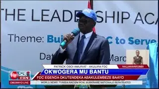 OKWOGERA MU BANTU - FDC egenda okutendeka abakulembeze baayo
