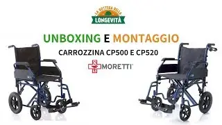 Sedie a rotelle per anziani: Montaggio carrozzine disabili leggere pieghevoli CP500 e CP520 Moretti